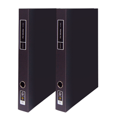 MiDAS Wiz Office Pron 活頁夾 3cm, 黑色的, 2個