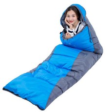 포테가르 슬리핑 캠핑용품 침낭, 블루, 1개