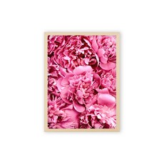 마벨인홈 인테리어 플라워아트 꽃그림 분홍꽃다발 우드 액자 포스터 세트, 베이지