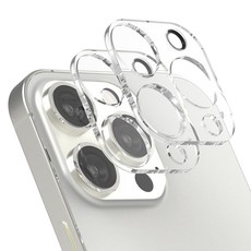 rorentech iPhone 15 手機鏡頭強化玻璃保護貼2件組，透明色，易安裝, 1組