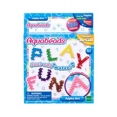 Aquabeads ABC 字母系列嬰兒珠 DIY 套組, 混色