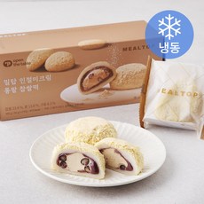 밀탑 인절미크림 통팥 찹쌀떡 6개입 (냉동), 360g, 1개