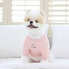 이츠독 반려동물 오가닉 하이베어 티셔츠, 핑크
