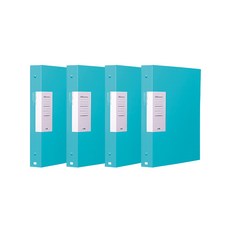 글로시 D링 바인더 A4 3공, 민트, 4개