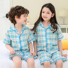 보누맘 아동용 레이온 반팔 잠옷 상하의 세트