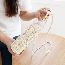 니트러브 보틀커버 뜨개질 DIY 세트, 1802 크림(뜨개실), 1세트 1802 크림(뜨개실), 1세트