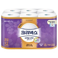 Kleenex 舒潔 特級棉柔 三層捲筒衛生紙, 27m, 12捲, 1袋