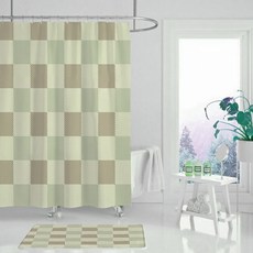 플로즈 유니크 컬러풀 디자인 샤워 커튼 A08 180 x 180 cm, 1개, 멀티(혼합)컬러