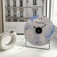 Benjamin Moment室內時鐘+底座組, 雲(時鐘）、銀(支架）