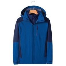 Get It Blue男款可拆式連帽防水保暖防風攀岩登山夾克