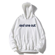 ood one out 라운딩 캐주얼 임산부 루즈핏 후드티