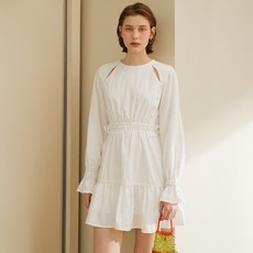 오앨 CUT OUT DRAWSTRING MINI DRESS