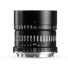 티티아티산 캐논 R 마운트 APS-C 렌즈 50mm F0.95 블랙실버