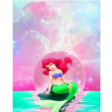 노을과인어공주보석십자수