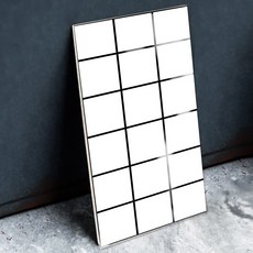 Decoria 高光大理石泡棉塊板, TG-88101 白色磁磚, 10個