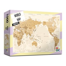 세계지도 직소퍼즐 AL3018, 혼합색상, 1000피스