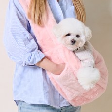 레드퍼피 반려동물 따숨 슬링백, 소프트핑크, 1개