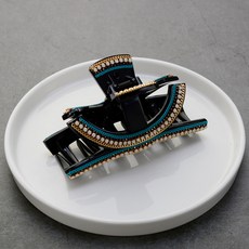 핸날 큐빅 체인 로맨틱 올림머리 집게핀