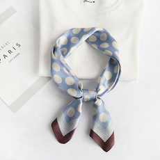 지앤와이 빅도트 정사각 실크 스카프