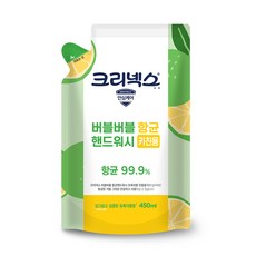 크리넥스 버블버블 핸드워시 키친용 초록자몽향 리필, 450ml, 1개