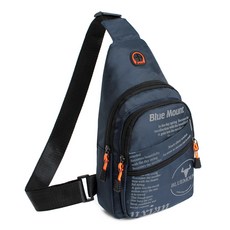 BLUE MOUNT 登山休閒交叉單肩包 CPZ400YJ, 深藍色