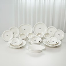 Syracuse CHINA 紐約4人家用餐具組 23入, 1組, 白色