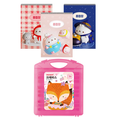 모나미36색크레파스