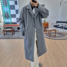 슈가펀 여성용 다이니 오버핏 울 롱 코트