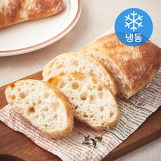프레시오늘 저온숙성 소프트 플레인 수제 치아바타 2개입 (냉동), 260g, 1개 260g, 1개