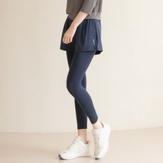 뒤란 여성용 컴포트 9부 투인원 팬츠 세트 DBF3W-9157