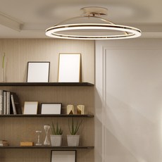 원하 인테리어 미네뜨 원형 방등 LED 50W, 골드(주백색)
