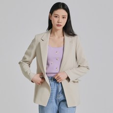 미쏘 여성용 테일러드 슬림핏 싱글 자켓