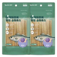 닥터조이 강아지 명태슬라이스 간식, 유산균, 80g, 2개 유산균, 80g, 2개