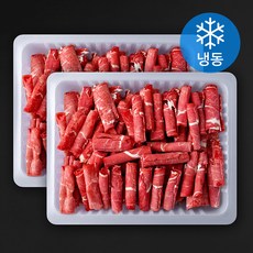 호주산 미트코리아 소고기 샤브샤브용 (냉동), 2개, 500g 2개, 500g