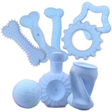 DING DONG PET 寵物粉彩啃咬玩具 8入組, 藍色, 1套