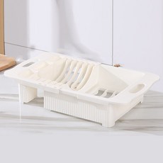 맙소샵 하프 길이조절 싱크대 식기건조대 1단 RK1791, 화이트