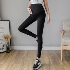 소니오 캐주얼 그레이블랙 임산부 레깅스 롱스타일