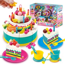 토이게이트 불빛 과 생일노래가 나오는 싹뚝 케이크 놀이세트, 랜덤발송(곰돌이 센서 리모컨), 1세트 랜덤발송(곰돌이 센서 리모컨), 1세트