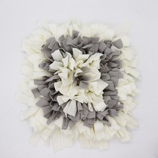 디에닐 강아지 매듭파티 노즈워크 담요, 화이트그레이, 1개