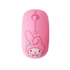 산리오캐릭터즈 마이멜로디 저소음 무선마우스, HK-W330M, 핑크