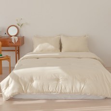 Yesbedding 柔軟奈米纖維素色絎縫四季被寢具組
