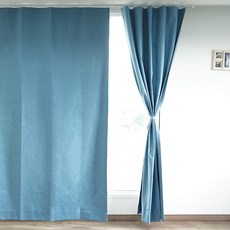 하늘색커튼