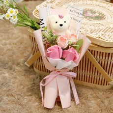 가꾸지오 미니베어 로즈 다발, 핑크