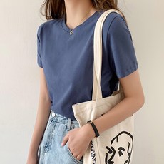 포플러앤씨 여성용 조이 반팔 티셔츠