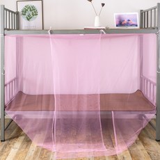 소니오 이층 침대 기숙사 숙소 스퀘어 모기장, 04 분홍색