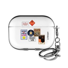 트라이코지 에어팟 프로 클리어 케이스 레트로패치, 006