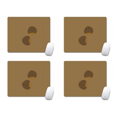 과일 수채화 아트 마우스패드 20 x 24 cm, 07, 4개