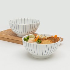 모루 일본풍 도자기 면기, 사쿠라, 2개
