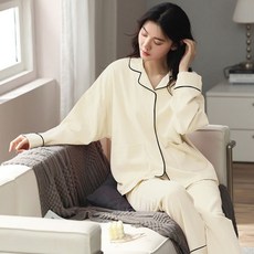 비올레따젬마 빅사이즈 임산부 면 잠옷 상하세트
