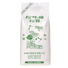 洽發 松竹梅松鶴中筋麵粉, 包子 饅頭 蔥油餅 麵條 (未經漂白), 1kg, 1包